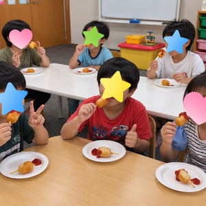 子どもたちの楽しいおやつ時間